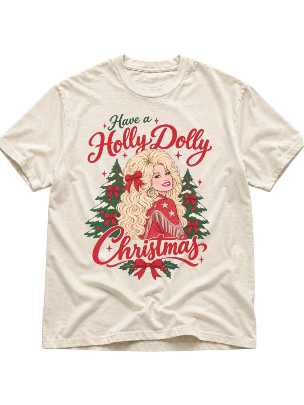 Have a Holly Dolly Christmas Graphic Tee, Dolly Parton TShirt, Country Music Tee